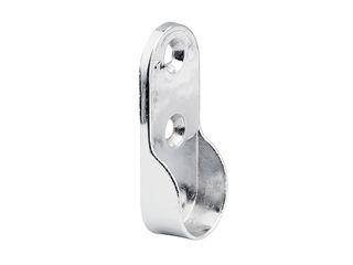 Držák oválné šatní tyče 30x15mm, chrom, 2 ks