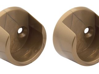 Držák šatní tyče pr. 25mm, plast, zlatá barva, 2 ks
