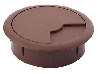 Průchodka kabelová pr. 60mm, plast, hnědá