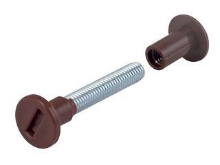 Šroub spojovací M6x42-52mm, hnědý, 4 ks