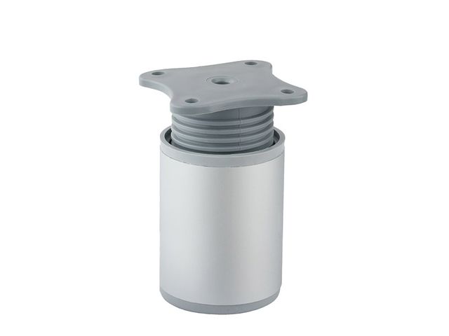 Obrázek produktu Noha nábytková pr. 40x60mm, 50 kg, plast, aluminium optik