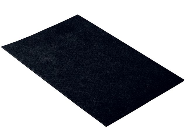 Obrázek produktu Přířez filcový 200x300mm, samolepící, černý