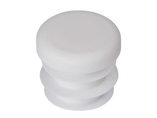 Zátka pr. 15mm, plast, bílá, 4 ks