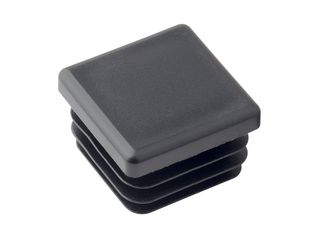 Zátka 40x40mm, plast, černá, 4 ks