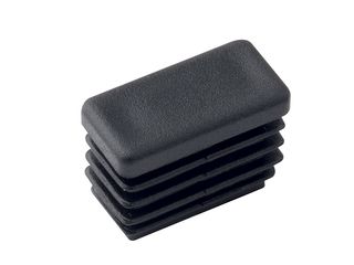 Zátka 40x20mm, plast, černá, 4 ks