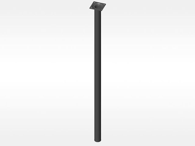 Obrázek produktu Noha nábytková kulatá pr. 30x750mm, černá