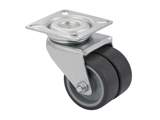 Obrázek produktu Kolečko přístrojové dvojité pr. 50mm, nosnost 70kg
