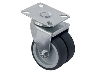 Kolečko přístrojové dvojité pr. 75mm, nosnost 100kg