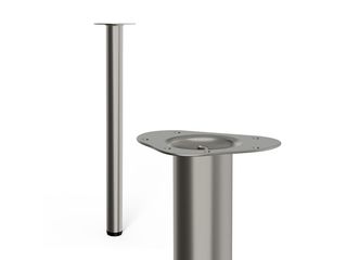 Noha nábytková kulatá pr. 60x800mm, nerez design