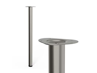 Noha nábytková kulatá pr. 60x900mm, nerez design