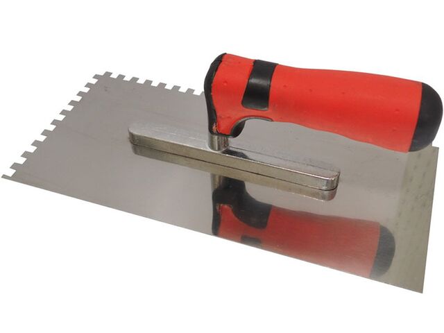 Obrázek produktu Hladítko nerezové 270x130 mm zub 8mm - SOFT rukojeť