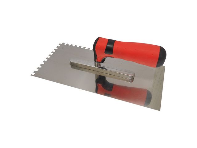 Obrázek produktu Hladítko nerezové 270x130 mm zub 10mm - SOFT rukojeť