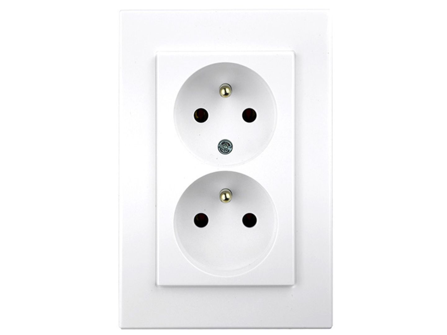 e2 elektro GmbH Dvojzásuvka bílá CUBE