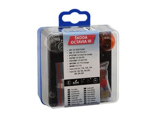 Žárovky servisní box ŠKODA OCTAVIA III H7+H8