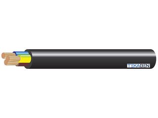 Kabel flexibilní černý H03VV-F 3x 0,75 mm2, 5 m