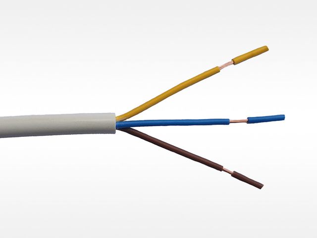 Obrázek produktu Kabel flexibilní bílý H03VV-F 3x 0,75 mm2, 10 m