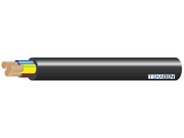 Obrázek produktu Kabel flexibilní černý H05VV-F 3x 1 mm2, 10 m