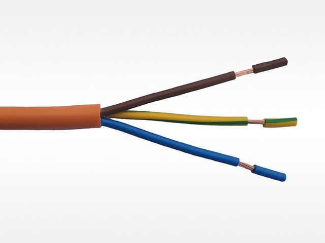 Obrázek produktu Kabel flexibilní oranžový H05VV-F 3x 1,5 mm2