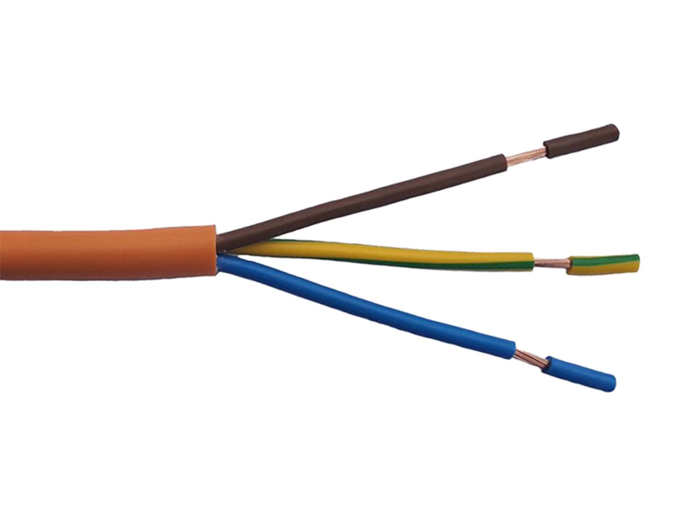 TEKABEN Kabel flexibilní oranžový H05VV-F 3x 1,5 mm2