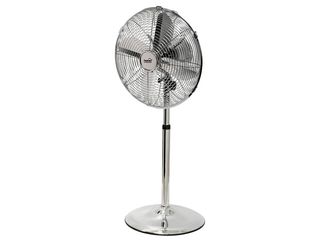 Ventilátor stojanový kovový SFS 40 stříbrný