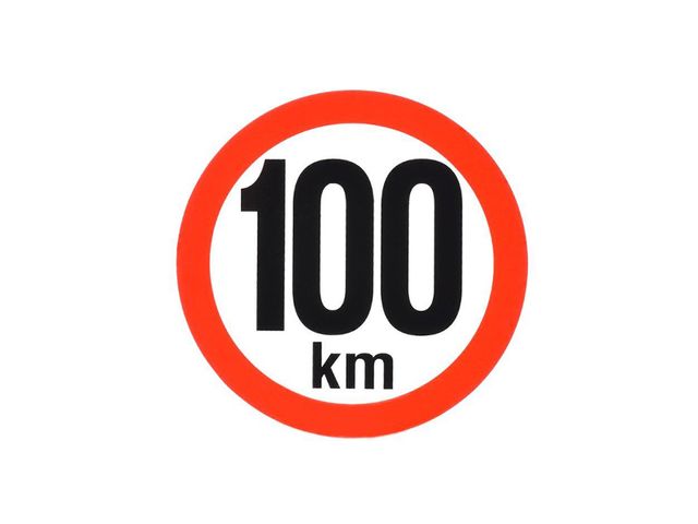 Obrázek produktu Samolepka 100 km reflexní