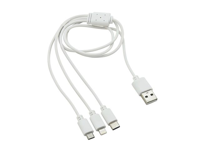 Obrázek produktu Kabel nabíjecí USB 3in1 (micro USB, iPhone, USB C)