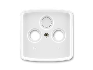 Kryt zásuvky TV + R + S bílý Tango