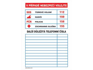 Samolepka telefon.čísla 160x80mm