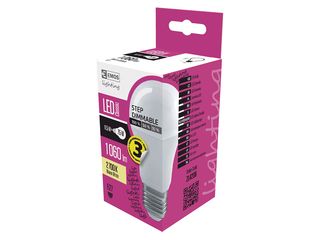Žárovka LED CLS A60 3×DIMM 10,5W(75W) 1060lm WW