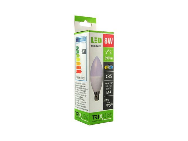 Obrázek produktu Žárovka LED 8W E14 4200K C35