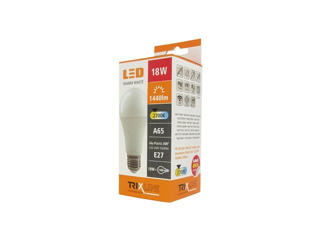 Obrázek produktu Žárovka LED 18W TR E27 A65 2700K