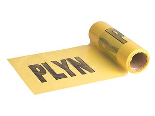Páska výstražná PLYN žlutá 20m