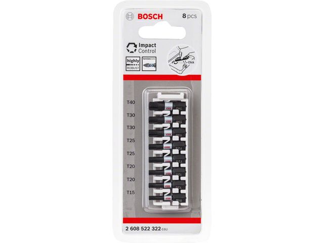 Obrázek produktu Sada bitů 8 ks, 1xT15, 2xT20, 2xT25, 2xT30, 1xT40