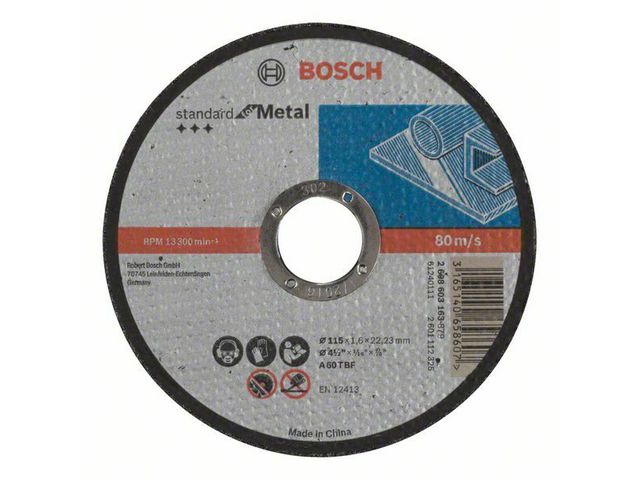 Obrázek produktu Kotouč dělící rovný A 60 T BF, 115 mm, 22,23 mm, 1,6 mm