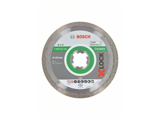 Obrázek produktu Kotouč řezný diamantový X-LOCK 125 x 22,23 x 1,6 mm