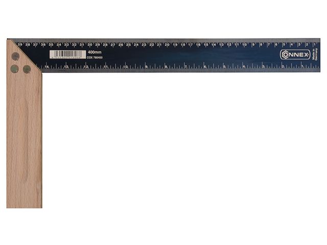 Obrázek produktu Úhelník truhlářský 400 mm, mm/inch
