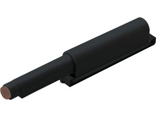 Systém otvírání bezúchytkových dvířek Push to open, 74x14mm, Black Edition