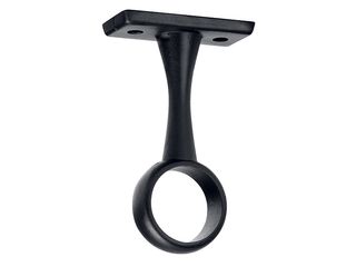 Držák šatní tyče pr. 20mm, průběžný, Black Edition