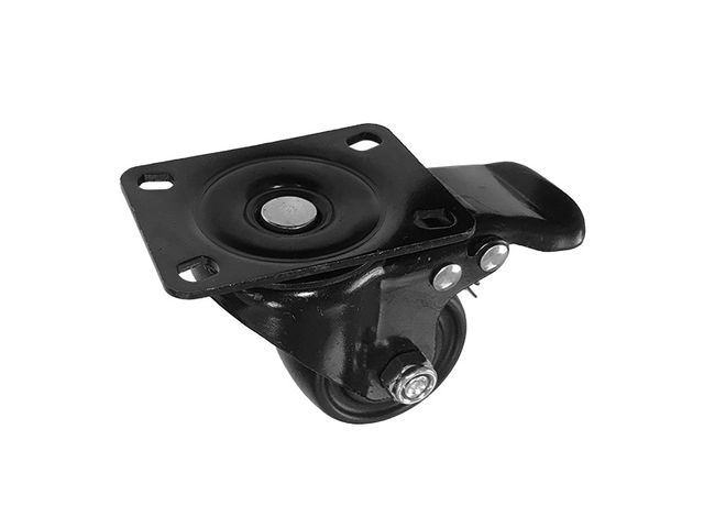 Obrázek produktu Kolečko přístrojové pr. 50mm, 100 kg, otočné s brzdou, černé
