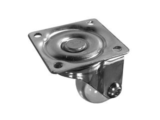 Kolečko přístrojové pr. 35mm, 30 kg, otočné, transparentní