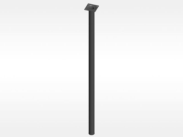 Obrázek produktu Noha nábytková kulatá pr. 30x800mm, černá