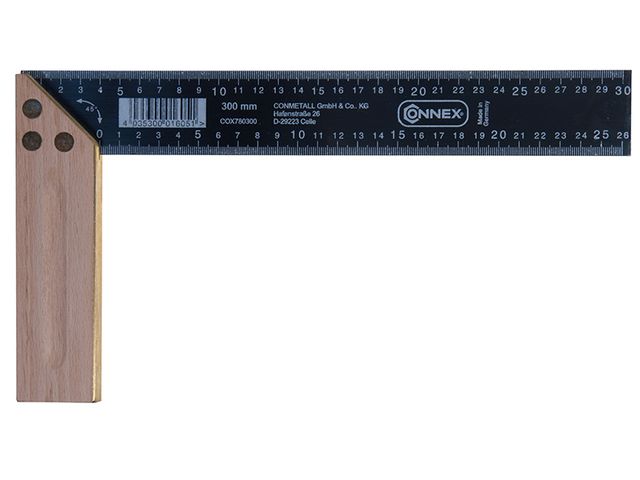 Obrázek produktu Úhelník truhlářský 300 mm, mm/inch