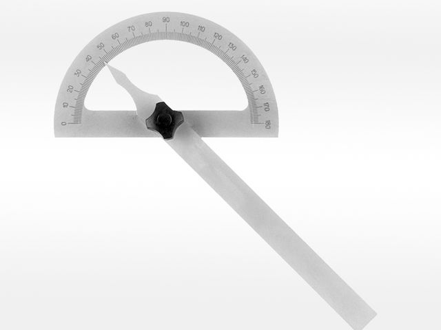 Obrázek produktu Úhloměr 0-180°, 150x120 mm
