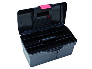 Kufr plastový 514x280x260 mm, s 1 přihrádkou a 2 zásobníky