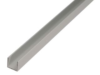 Profil U ALU, 20 x 10 x 1,5 mm / 1 m, stříbrný elox
