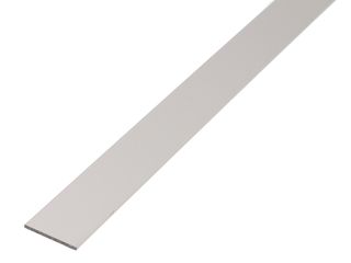 Profil plochý ALU, 15 x 2,0 mm / 2 m, stříbrný elox