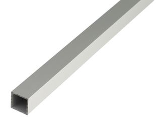 Trubka čtyřhranná ALU, 15 x 15 x 1,0 mm / 2 m, stříbrný elox