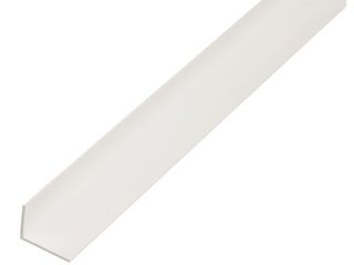 Profil L PVC, 20 x 10 x 1,5 mm / 2 m, bílý
