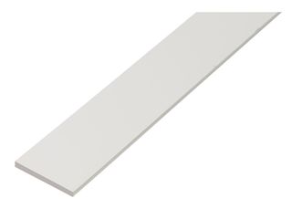 Profil plochý PVC, 20 x 2,0 mm / 1 m, bílý