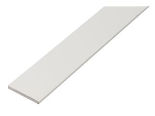 Profil plochý PVC, 25 x 2,0 mm / 1 m, bílý